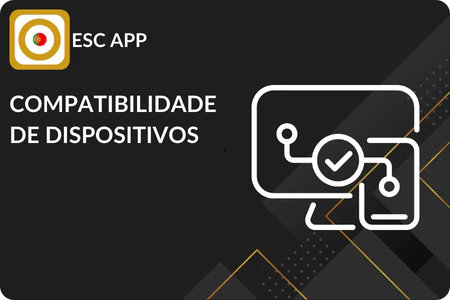 Tabela de compatibilidade do ESC APK com Android 4.0+, iOS 9.0+, Windows e Mac, garantindo instalação via APK ou App Store, atualizações automáticas e apostas esportivas sem interrupções no ESC Online APK Portugal