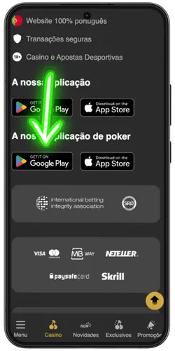 Localize o arquivo APK do ESC Online APP baixado no armazenamento do dispositivo Android para instalar e acessar apostas ao vivo, cassino e bônus de até 500€ no ESC Online APP Portugal