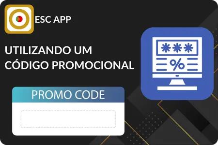 Como utilizar um código promocional ESC passo a passo